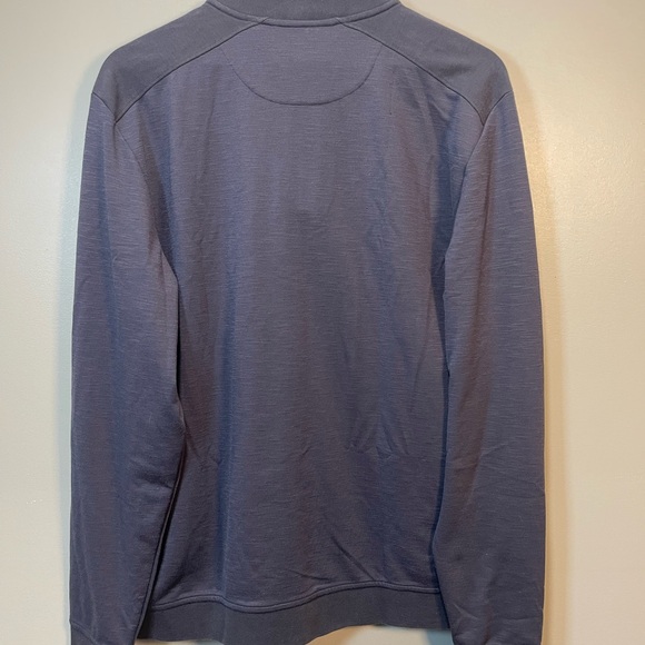 Ted Baker Gray/Charcoal Quarter-Zip Pullover Size 5/XL - Picture 5 of 7